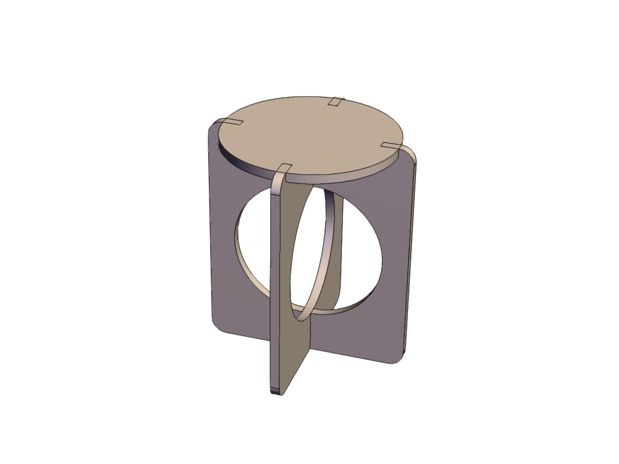 海洋板镂空圆凳0