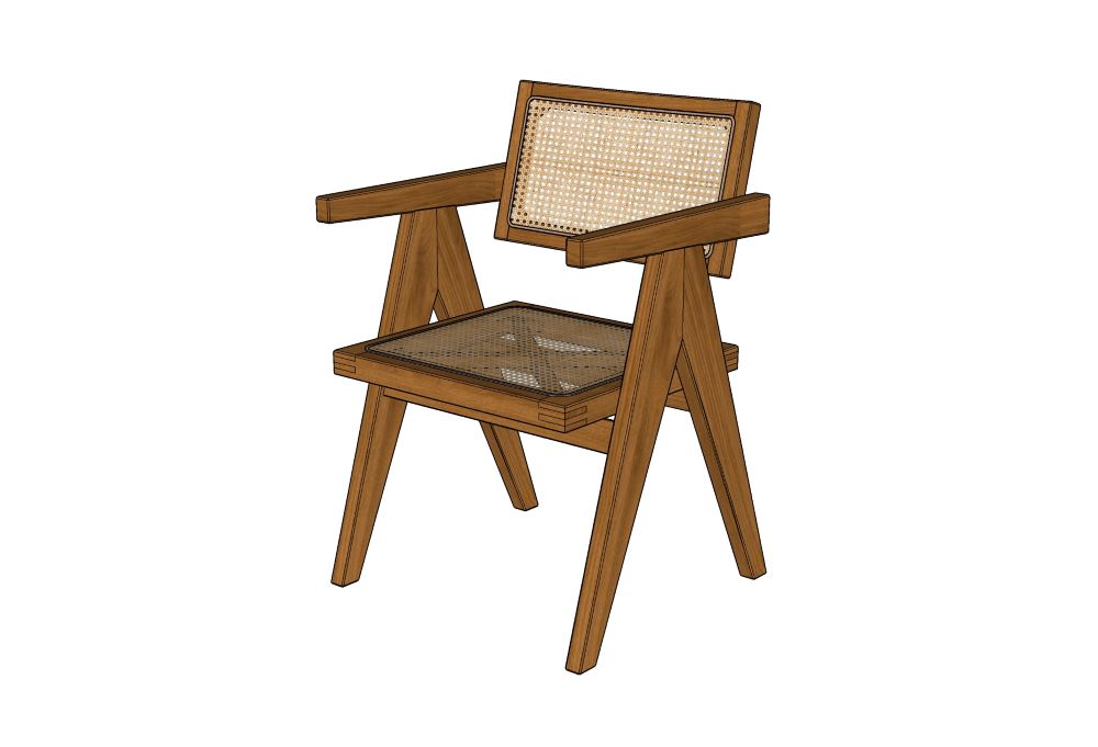 昌迪加尔椅（Pierre Jeanneret Chair)0