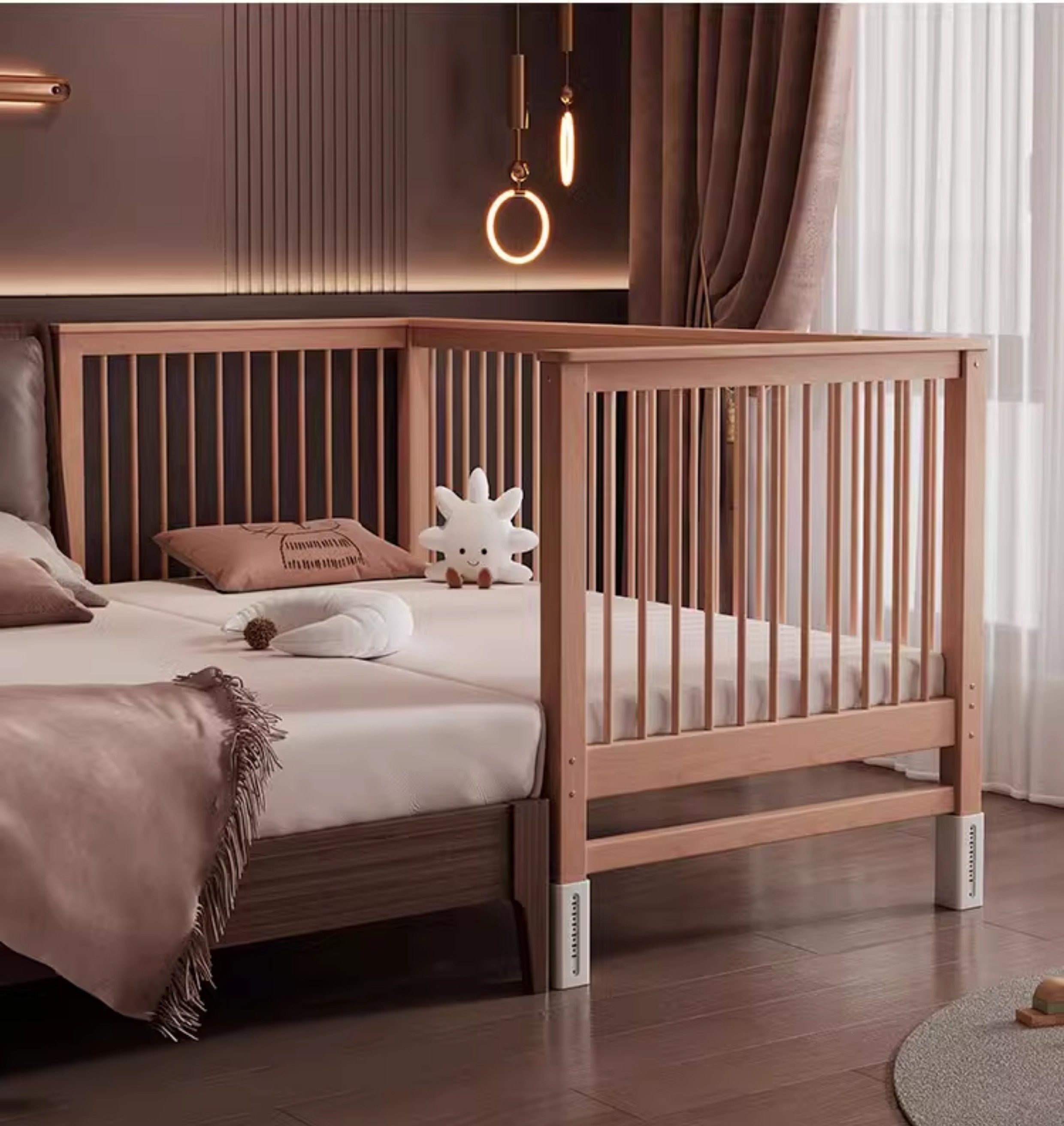 儿童拼接床带开门版（婴儿床）1