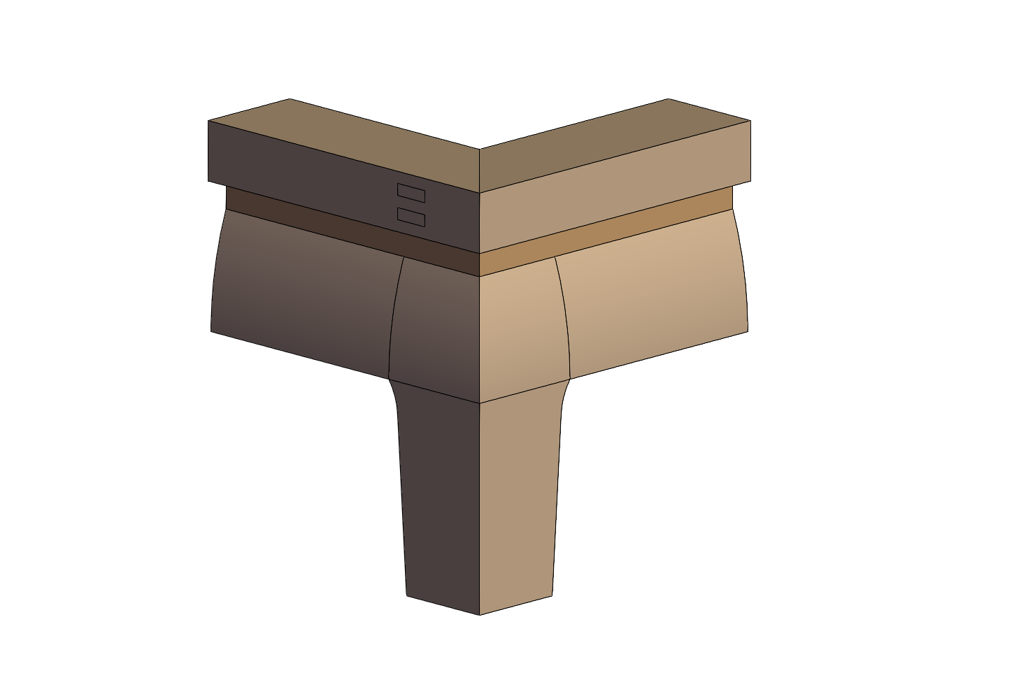 高级榫卯-齐牙板和腿足接合0