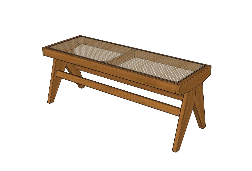 昌迪加尔风格板凳（Pierre Jeanneret Chair) 0