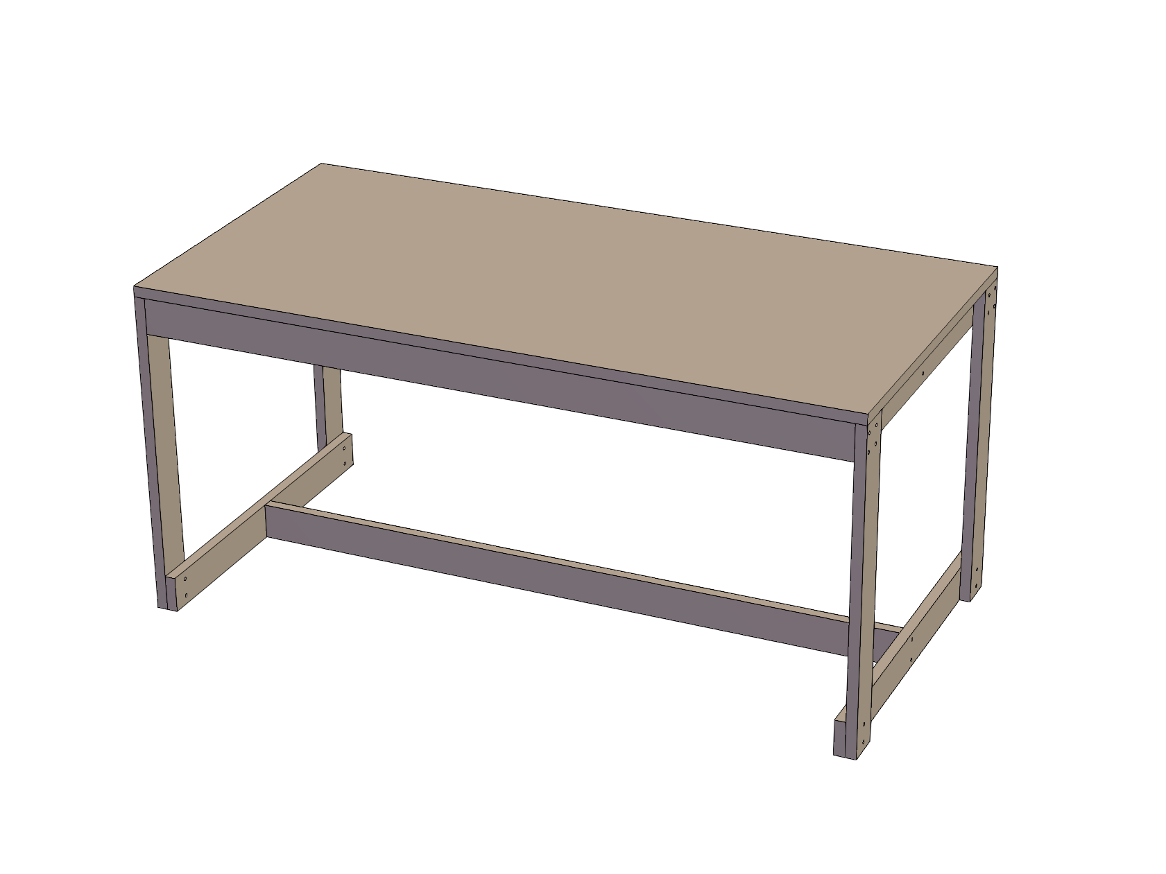 海洋板简易餐桌0