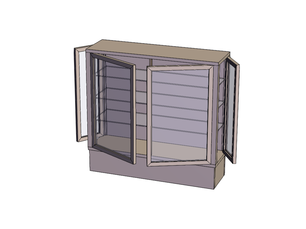 玻璃珠宝展示柜0