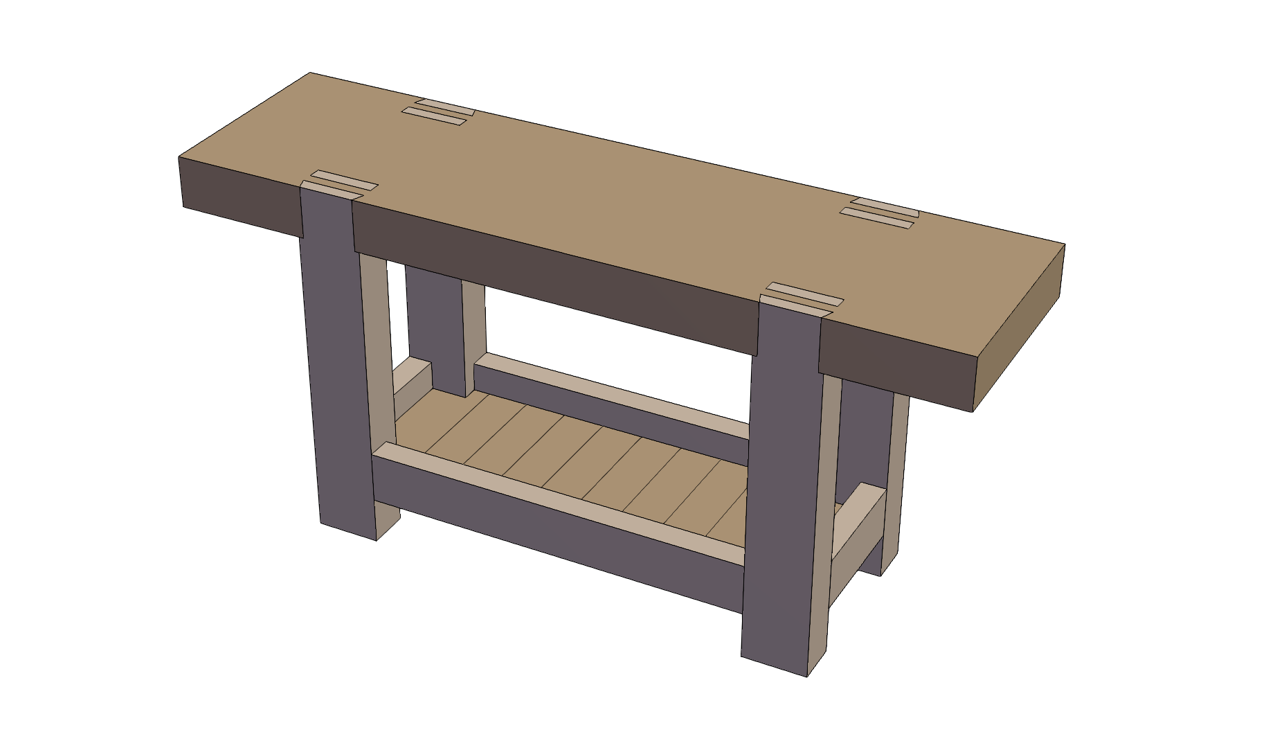 小型木工桌（主体结构）0