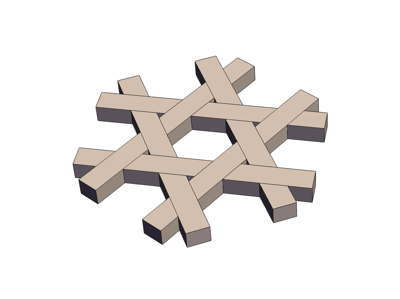 六边形雪花隔热垫0