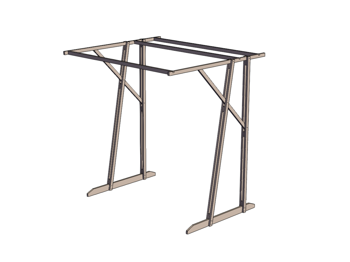 可拆卸流动摊位架0