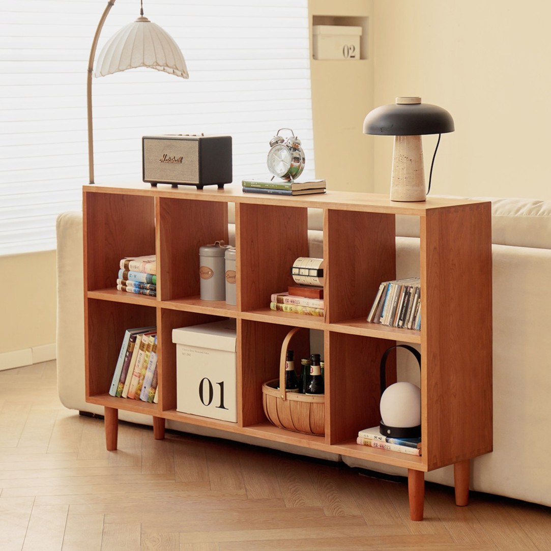 半透燕尾落地网格置物柜(层板可调）2