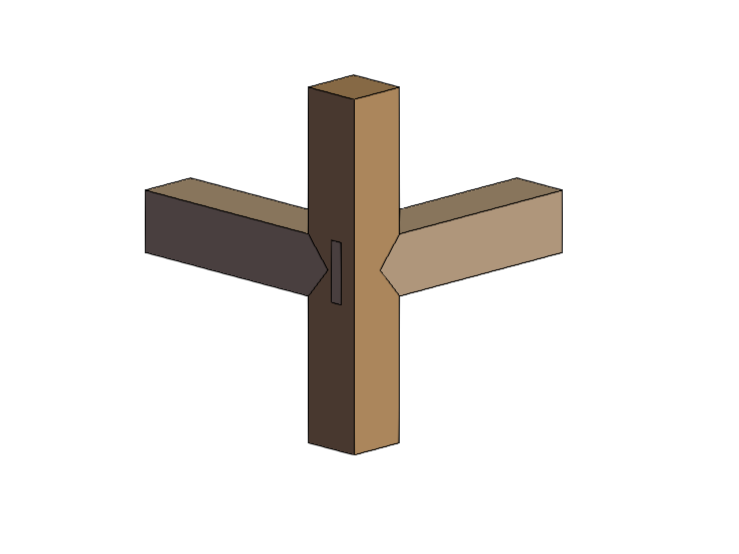 大格肩虚肩一面出榫0