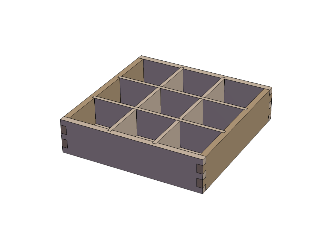 全透燕尾收纳盒0