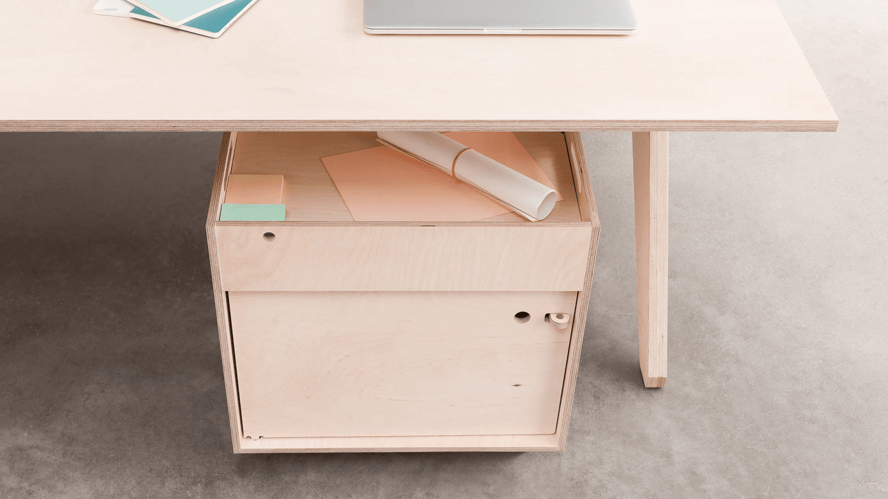 Opendesk 个人桌面下储物柜(Pedestal)3