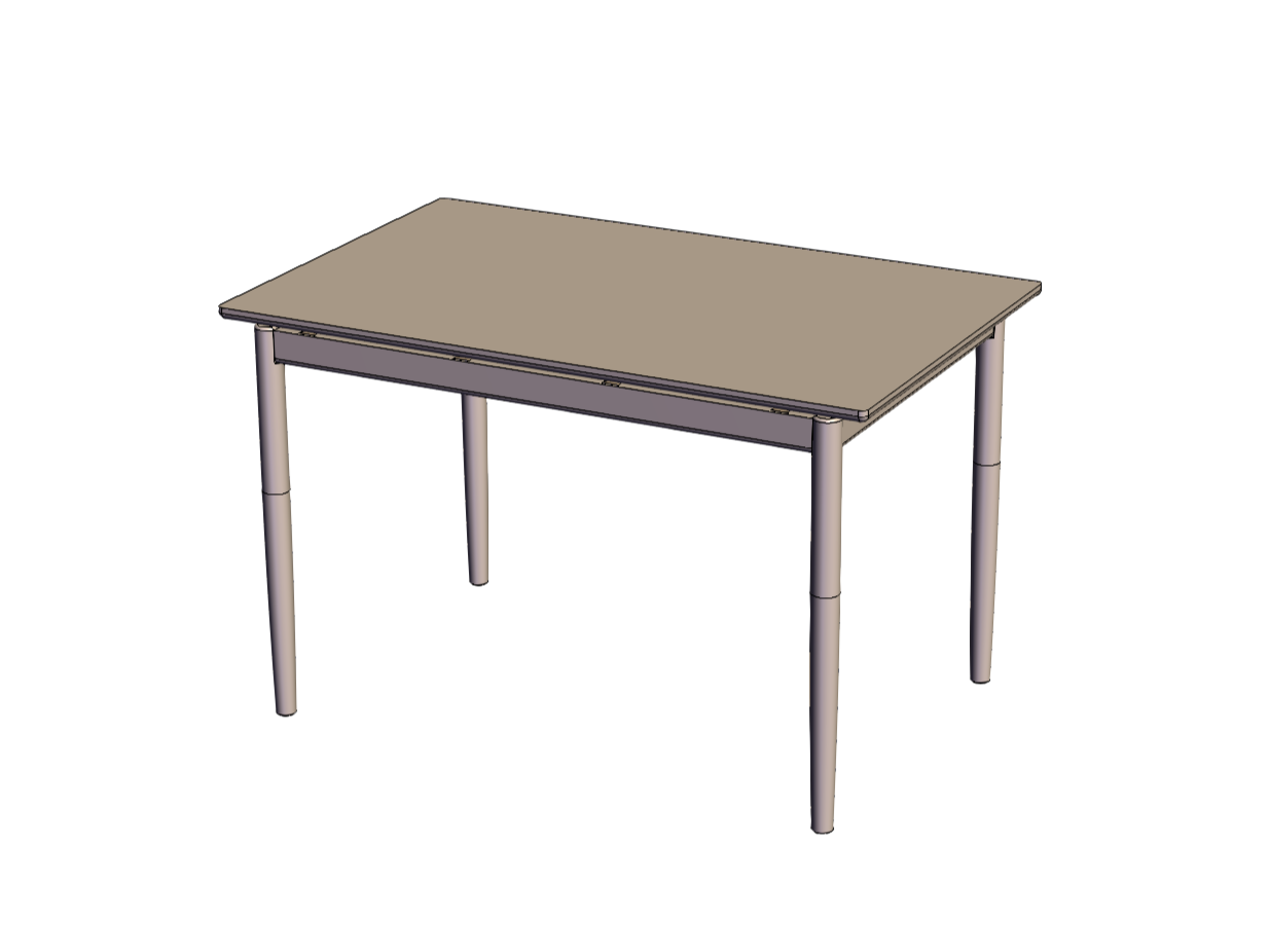 圆腿悬浮餐桌120-75-750