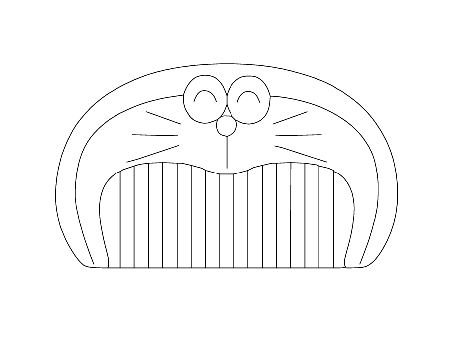 梳子图样-多啦爱梦0