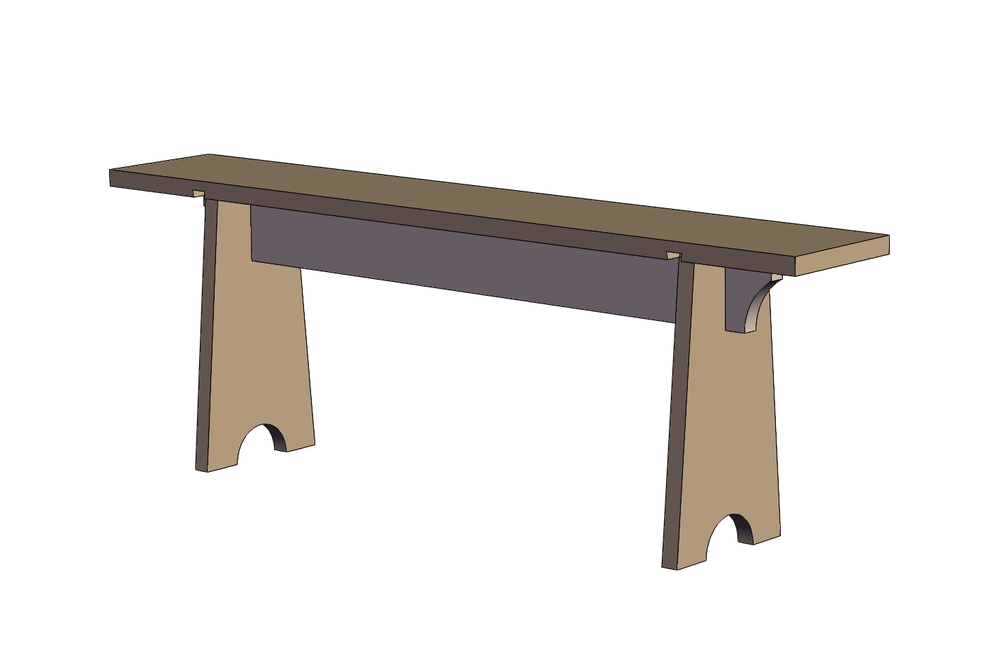 燕尾配合长板凳0